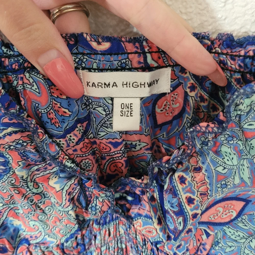 Multicolor Bohemian Maxi Dress - Picture 3 of 5